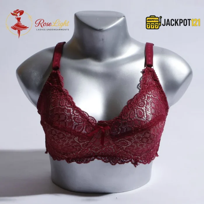 Lace Design Non-Padded Non-Wired Bra - Image 3