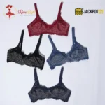 Lace Design Non-Padded Non-Wired Bra - Image 9