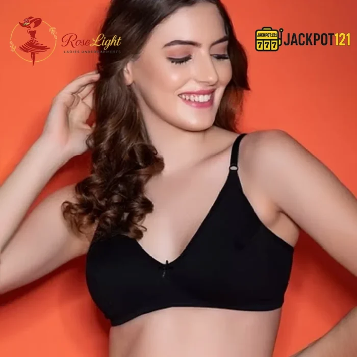 Lace Trim Non Padded Cotton Bra (Softy Bra) - Image 3