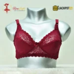 Lace Trim Non Padded Jersey Bra - Image 2