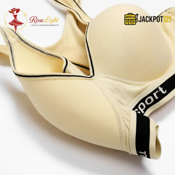 Ladies Seamless Wireless Sports Bra for Workout - Image 3