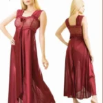Ladies Stylish Lace Design Comfy Long Nightdress