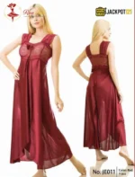 Ladies Stylish Lace Design Comfy Long Nightdress