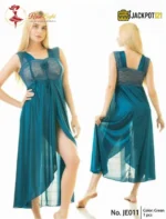Ladies Stylish Lace Design Comfy Long Nightdress - Image 3