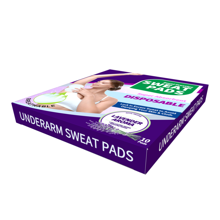Lavender Underarm Sweat Pads – Premium Absorbent Dress Shields & Armpit Guards (12 Pads) By Royal Prestige - Image 3