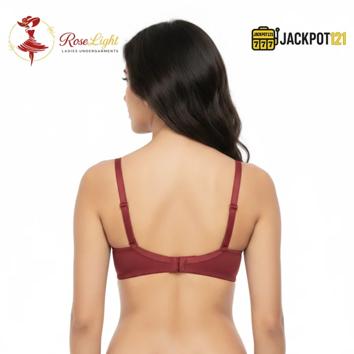 Jersey Cotton Lace Styling Non-Padded Bra - Image 4