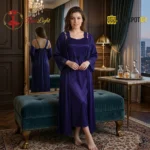 Ladies Satin Silk Beautiful Comfy 2-Pcs Nightwear Lingerie