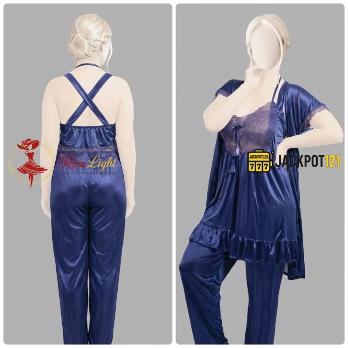 Gentle Touch Satin Silk Pajama Set – Premium Soft Luxury Sleepwear - Image 8