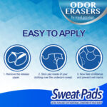 Odor Erasers Cologne Scented Underarm Sweat Pads – Sweat Protection for Men (12 Pads Set) - Image 5