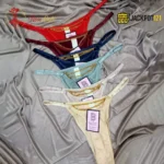 Pack of 2 Chain-Detail Nylon Thong Panties - Image 3