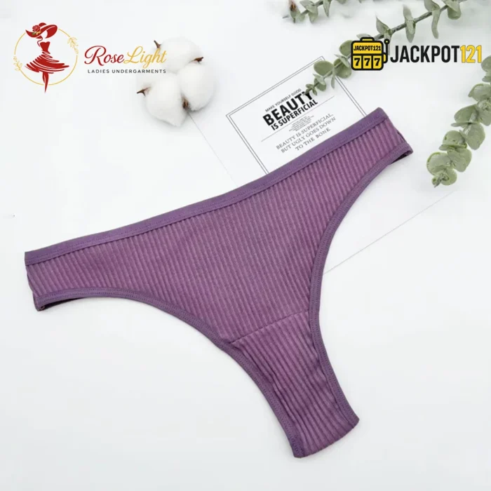 Pack of 2 Jersy Cotton Essential Thongs - Image 4