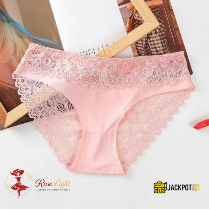 Pack of Two Lace Trim Breathable Brief Panties – Soft Full Coverage & Comfort - Image 5