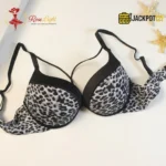 Push Up Leopard Printed Padded Bra - Image 2