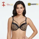 Push Up Leopard Printed Padded Bra - Image 3