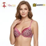 Push Up Leopard Printed Padded Bra - Image 5