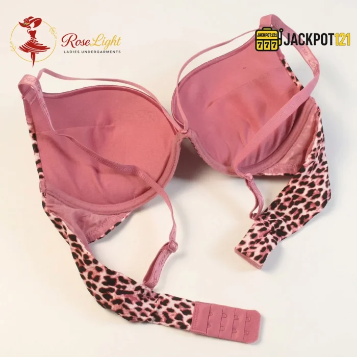 Push Up Leopard Printed Padded Bra - Image 7