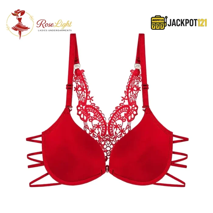 Front Closure Push Up Bra with Underwire - Image 3