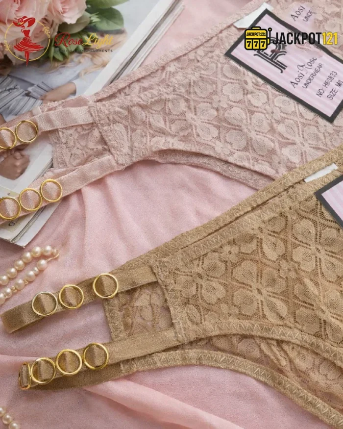 Ring Lace Thong Panties - Image 3