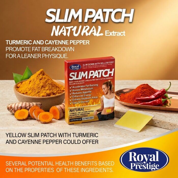 Royal Prestige Yellow Slim Patch – Herbal Slimming & Detox Body Patch (30 Patches) - Image 4