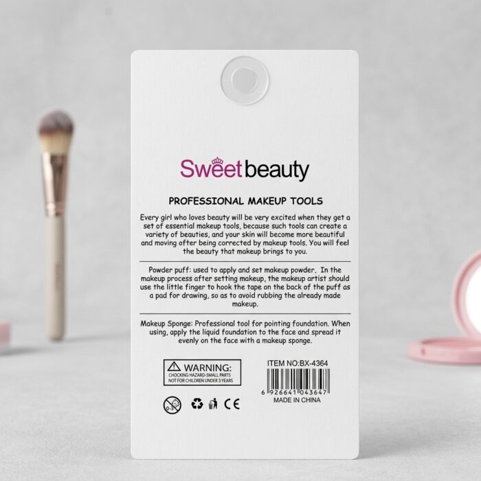 Sweet Beauty 7 Piece Makeup Tools Set – Ultra Soft Cushion Puff Makeup Blender Kit for Flawless Makeup Application - Image 6