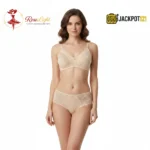 Jersey Cotton Lace Styling Non-Padded Bra - Image 5