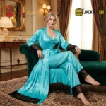 Elegant Nightie Satin Silk Smooth Pajama Set – Luxury Soft Lounge & Sleepwear - Image 8