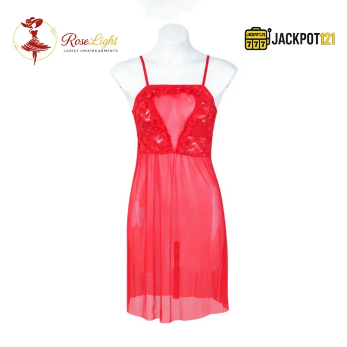 Temptation's Touch Soft Net Lingerie – Elegant Lace Trim Romantic Nightwear - Image 6