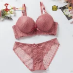 Thin Padded Wired Soft Full Lace Set - Image 4