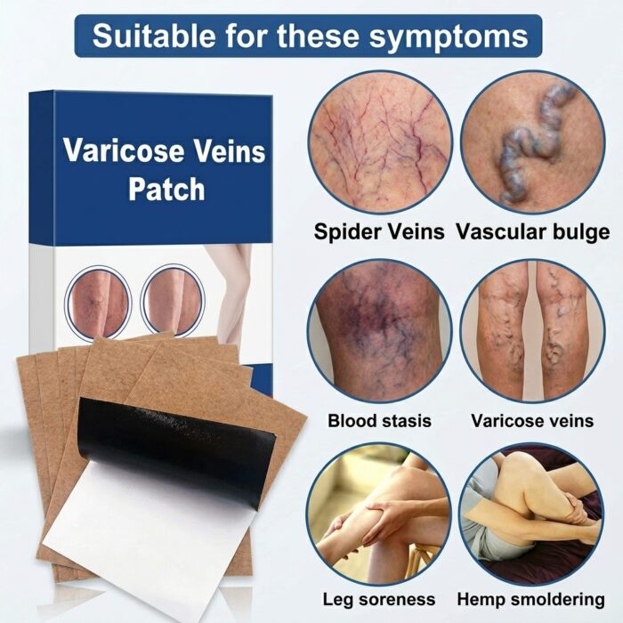 Varicose Vein Care Patch (8 Boxes) – Herbal Leg Support Patch for Circulation & Vein Comfort - Image 9