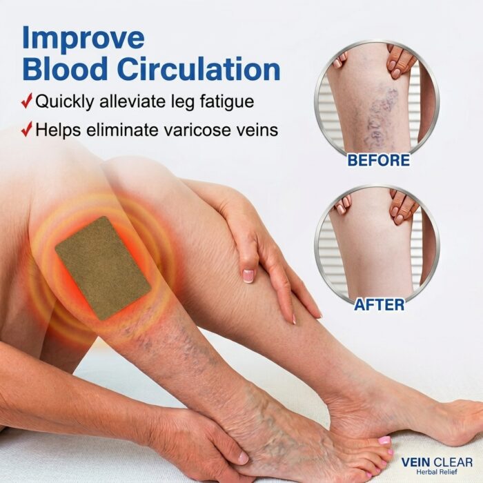Varicose Vein Care Patch (8 Boxes) – Herbal Leg Support Patch for Circulation & Vein Comfort - Image 16