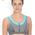 Women’s Yoga Sports Bra – Front Open Zipper
