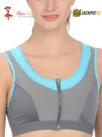 Women’s Yoga Sports Bra – Front Open Zipper - Image 3