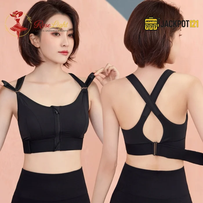 FlexLift Cross Side Support Bra – Breathable Full Coverage Everyday Comfort Bra - Image 4