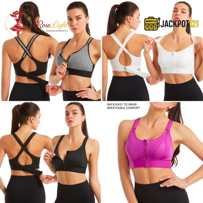 FlexLift Cross Side Support Bra – Breathable Full Coverage Everyday Comfort Bra - Image 6