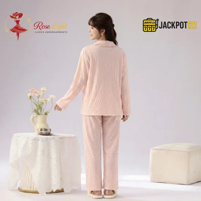 Blush Cloud Premium Textured Pajama Set - Image 6