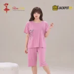 Blush Comfort Cotton Lounge & Sleepwear Set - Image 2