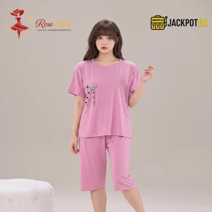 Blush Comfort Cotton Lounge & Sleepwear Set - Image 2