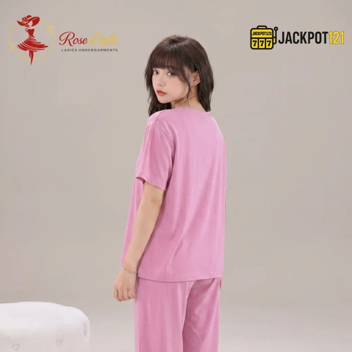 Blush Comfort Cotton Lounge & Sleepwear Set - Image 5