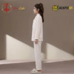 CloudWarm Plush Fleece Pajama Suit – Cozy Winter Button-Up Sleepwear Set - Image 3