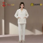 CloudWarm Plush Fleece Pajama Suit – Cozy Winter Button-Up Sleepwear Set - Image 11
