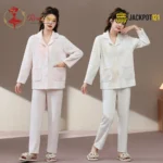 CloudWarm Plush Fleece Pajama Suit – Cozy Winter Button-Up Sleepwear Set