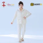 Cozy Charm Premium Button-Down Pajama Set - Image 2