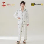 Cozy Charm Premium Button-Down Pajama Set - Image 3