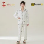 Cozy Charm Premium Button-Down Pajama Set - Image 5