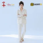 Cozy Charm Premium Button-Down Pajama Set - Image 7