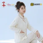 Cozy Charm Premium Button-Down Pajama Set - Image 9