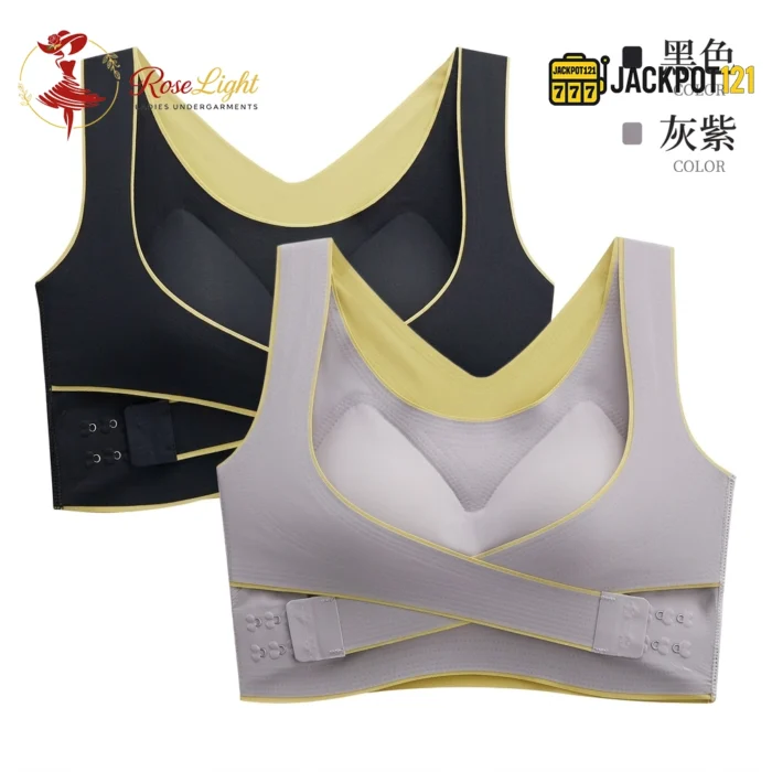 FlexLift Cross Side Support Bra – Breathable Full Coverage Everyday Comfort Bra - Image 7
