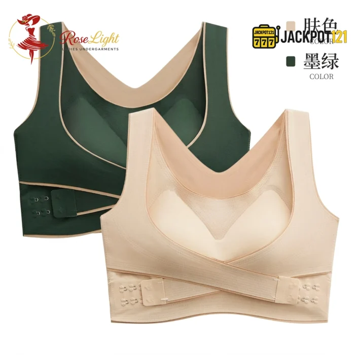 FlexLift Cross Side Support Bra – Breathable Full Coverage Everyday Comfort Bra - Image 8