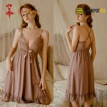 Mauve Romance Lace Sleep Dress - Image 5