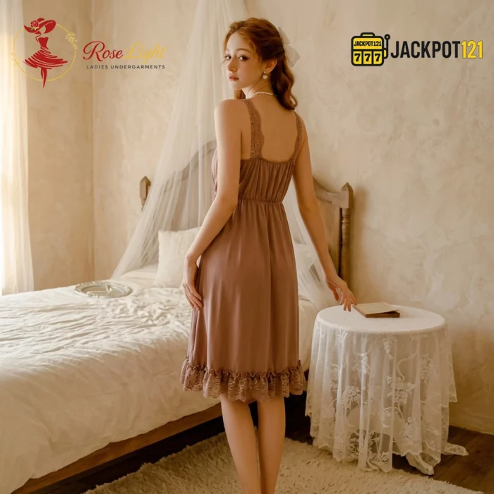 Mauve Romance Lace Sleep Dress - Image 6